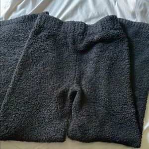 Cozy Black SKIMS knit flair pants